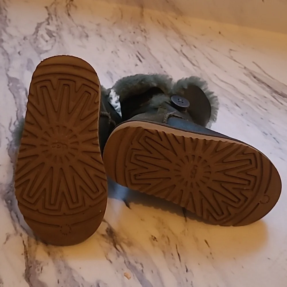 UGG Dark Green Shearling Boots